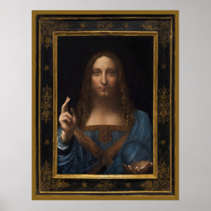 24" x 31" Salvator Mundi by Leonardo da Vinci Poster