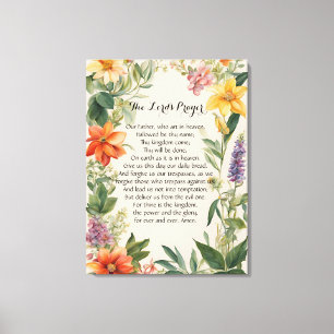 24 x 32 The Lord's Prayer  Canvas Print