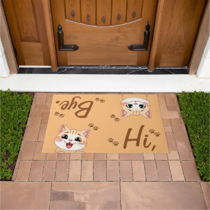 24" x 36"  Cute cat  Doormat
