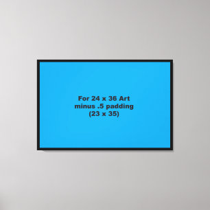 24 x 36 épais Modèle d'enveloppement de toile hori