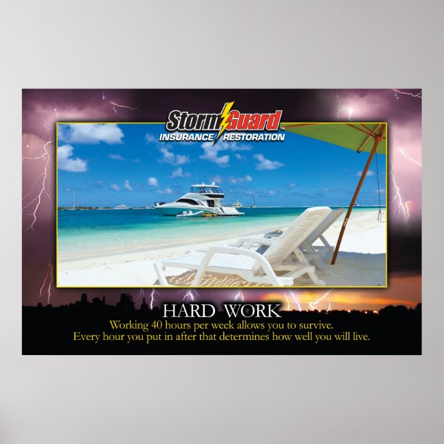 24 x 36 pouces Storm Guard Poster de motivation po (Devant)