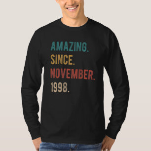 24 Year Old 24th Birthday Amazing Since November T-Shirt