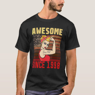 24 Year Old Awesome Since 1998 24th Birthday  Wome T-Shirt