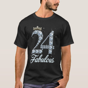 24 Year Old Its My 24Th Birthday Queen Diamond Hee T-Shirt