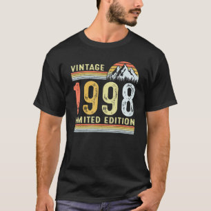 24 Year Old Vintage 1998 24th Birthday T-Shirt