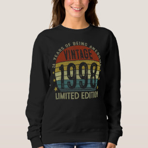24 Year Old Vintage 1998 24th Classic Sweatshirt