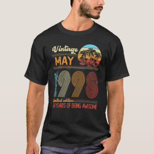 24 Year Old Vintage May 1998 24th Bday T-Shirt
