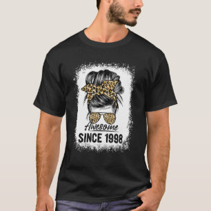 24 Years Old Awesome Since 1998 Leopard 24th Birth T-Shirt