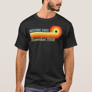 24 Years Old Awesome Since December 1998 Retro 24t T-Shirt