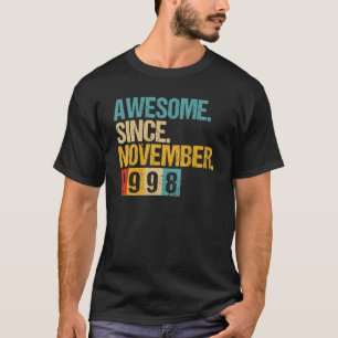 24 Years Old Awesome Since November 1998 24th Bir T-Shirt