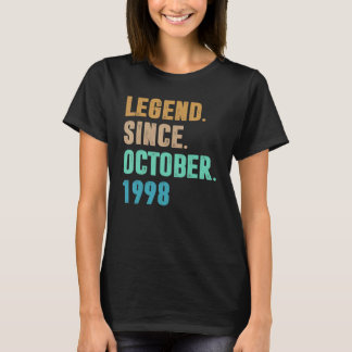 24 Years Old  Legend Since October 1998 24th Birth T-Shirt