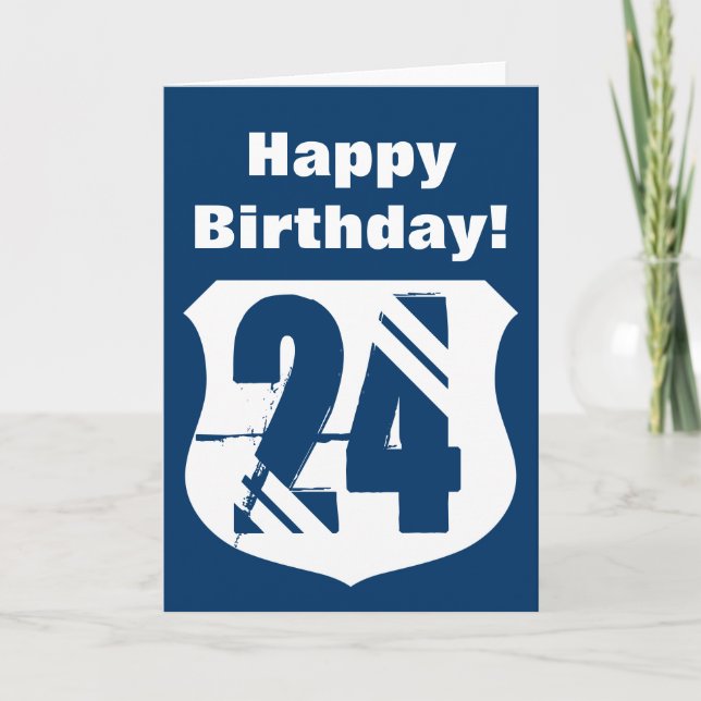 24ème Carte d'anniversaire (Devant)