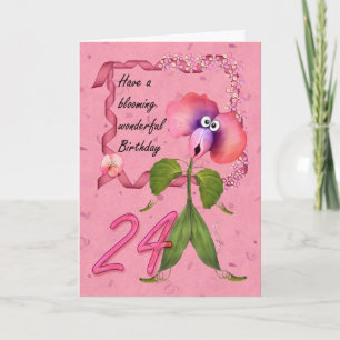 24ème Carte d'anniversaire avec des défaites