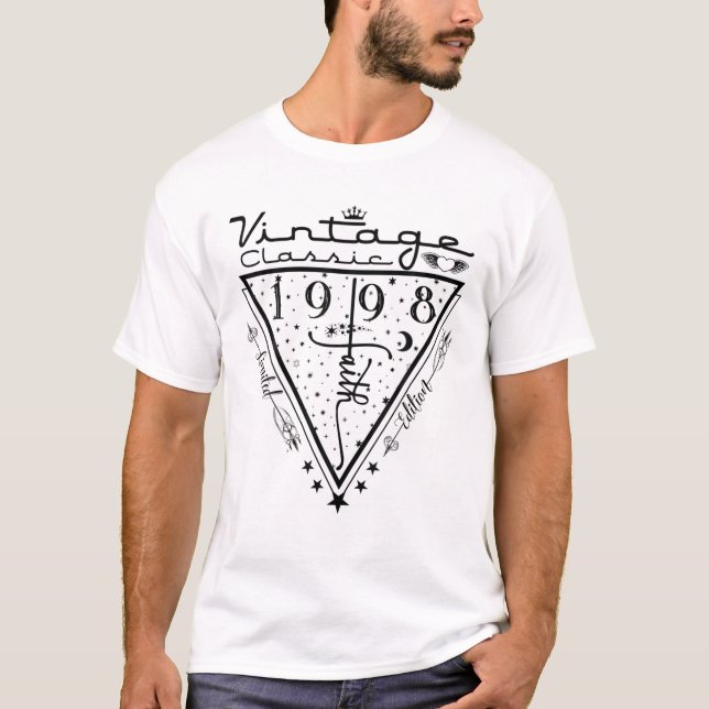 24Th Birthday Christian Gifts Women Men Faith Vint T-Shirt (Front)