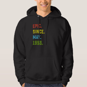 24th Birthday Epic Since May 1998 24 Years Old Hoodie