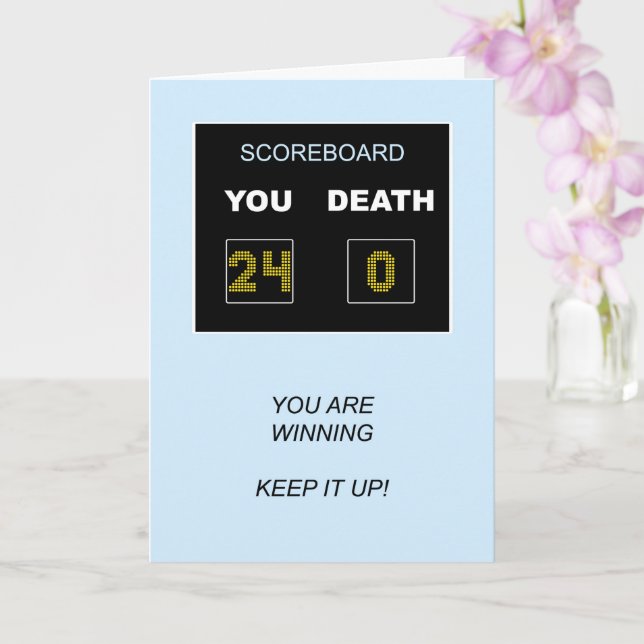 24th Birthday Scoreboard Card (Orchid)