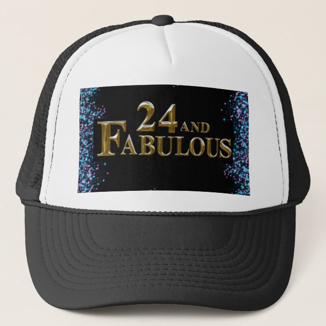 24th  Birthday  Trucker Hat (Front)