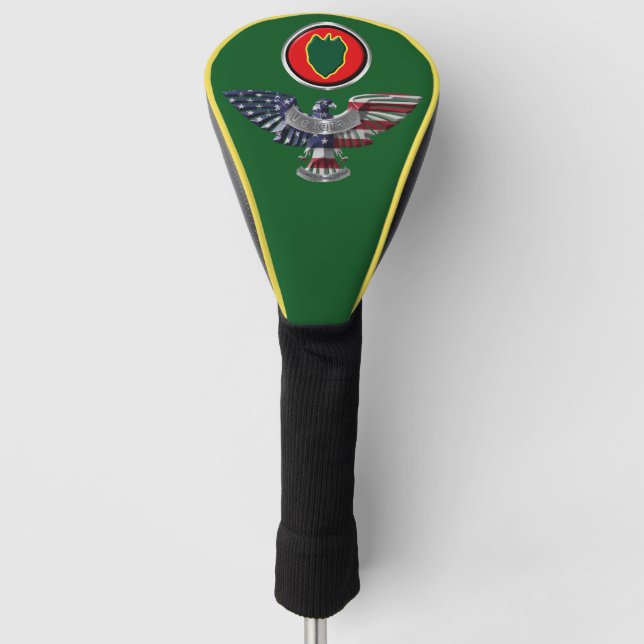 24th Infantry Division “First To Fight” Eagle Golf Head Cover (Front)