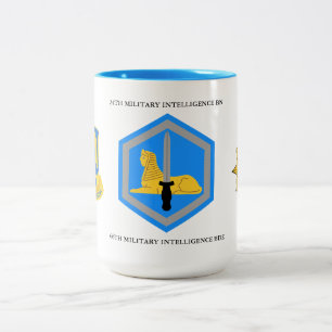 24TH MILITARY INTELLIGENCE BATTALION 66TH M I BDE Two-Tone COFFEE MUG