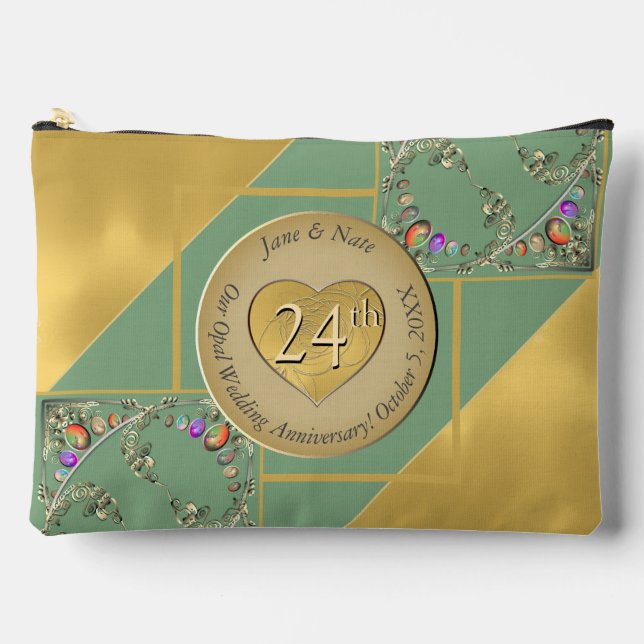 24th Opal Anniversary Print Cut Sew Bag (Front)