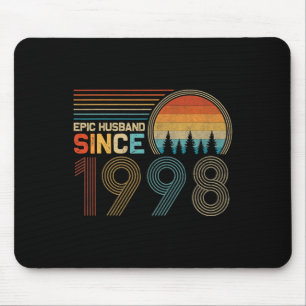 24th Wedding Anniversary for Him Epic Husband Sinc Mouse Pad