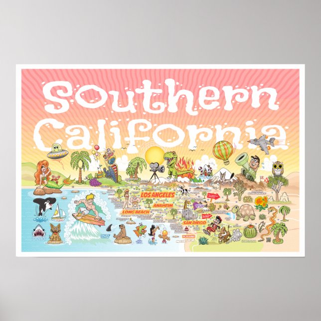 24X16 SoCal Sunset Poster (Front)