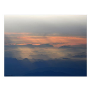 24x18 Cascade Mountain Range Photo Print