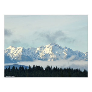 24X18 The Olympic Mountains Photo Print