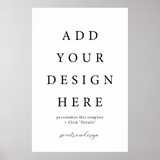 24x36" Vertical/Portrait Poster Sign