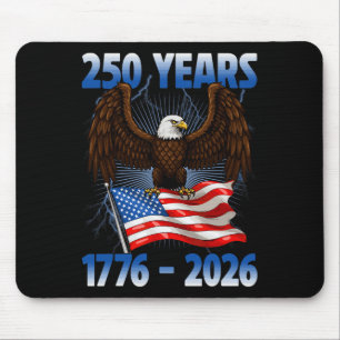 250 American Years 1776 2026 250th Birthday Eagle  Mouse Pad