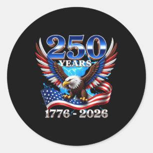 250 Anniversary United States Patriotic _1 Classic Round Sticker