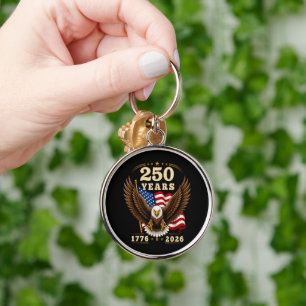 250 Anniversary USA 250 Years 1776-2026 Keychain