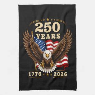250 Anniversary USA 250 Years 1776-2026 Kitchen Towel