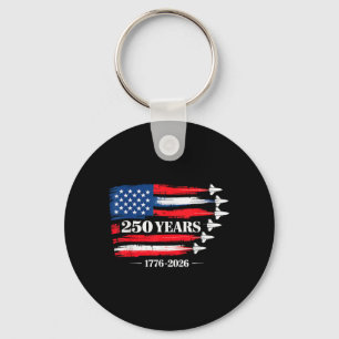 250 Anniversary USA 250th American 250 Years 4th Keychain