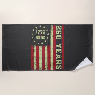 250 Anniversary Usa Flag Beach Towel