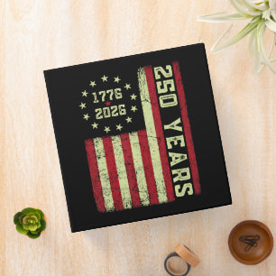 250 Anniversary Usa Flag Binder