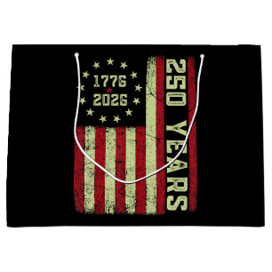 250 Anniversary Usa Flag Large Gift Bag