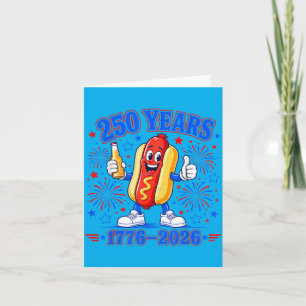 250 Anniversary Usa Patriotic 250 Years Aamerican Card