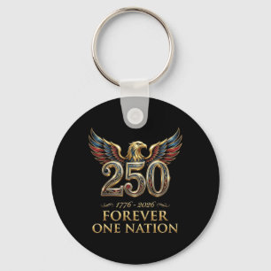250 Anniversary Usa Patriotic 4th Of July Independ Keychain
