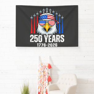 250 Anniversary USA Patriotic Eagle 250th Banner