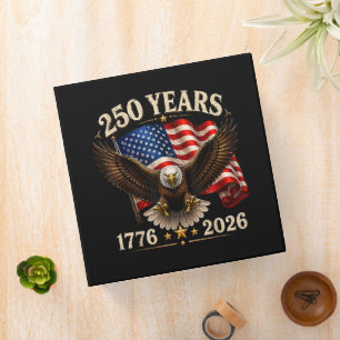250 Anniversary USA Patriotic Eagle 250th Binder