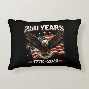 250 Anniversary USA Patriotic Eagle 250th Independ Accent Pillow