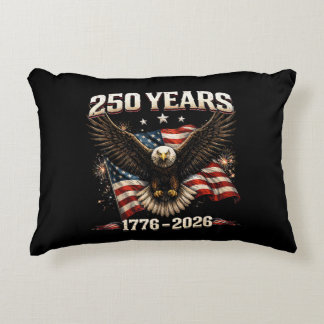 250 Anniversary USA Patriotic Eagle 250th Independ Accent Pillow