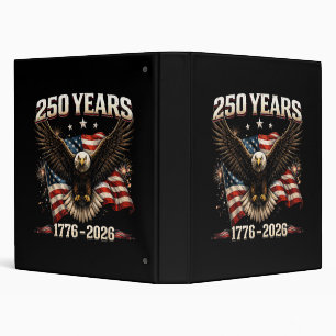 250 Anniversary USA Patriotic Eagle 250th Independ Binder