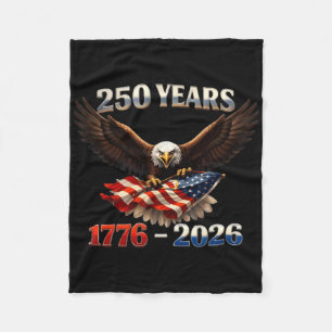 250 Anniversary Usa Patriotic Eagle 250th Independ Fleece Blanket