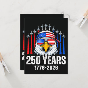 250 Anniversary USA Patriotic Eagle 250th  Invitation