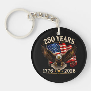 250 Anniversary USA Patriotic Eagle 250th Keychain