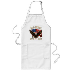 250 Anniversary USA Patriotic Eagle 250th Long Apron