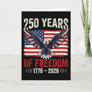 250 Anniversary Usa Patriotic Flag 250th 4th Of Ju Card