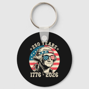 250 Anniversary Usa Patriotic Flag 250th 4th Of Ju Keychain